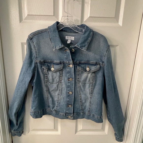 Sofia Vergara Denim Jean Jacket Ladies Size L - Picture 10 of 10